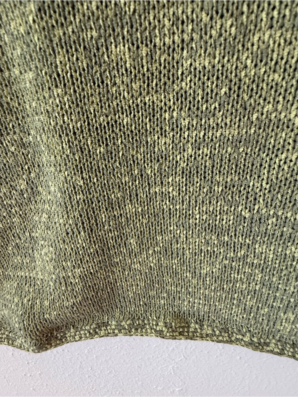 Sigrid Olsen Green & Teal Leaf-Pattern Short Sleeve Knit Top - Picture 10 of 13